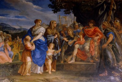 Coriolanus an den Toren Roms von Ciro Ferri