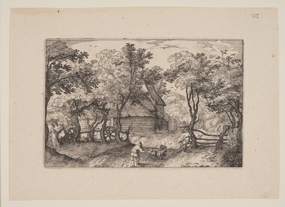 Der Weg nach Heemstede, aus Ansichten der Umgebung von Haarlem (Plaisante Plaetsen) von Claes Jansz. Visscher