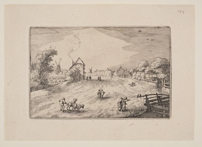 Der Weg nach Leiden, aus Ansichten in der Umgebung von Haarlem (Plaisante Plaetsen) von Claes Jansz. Visscher