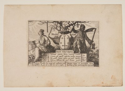 Titelblatt, aus Ansichten der Umgebung von Haarlem von Claes Jansz. Visscher