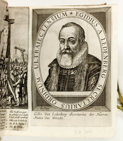 Ein Album niederländischer politischer Drucke und Pamphlete über Prinz Maurits von Oranien und Johan van Oldenbarnevelt von Claes Jansz. Visscher II