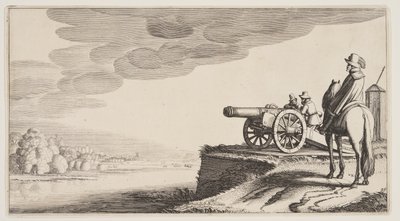 Wachturm an einem Fluss, aus Landschaften (Playsante Lantschappen) von Claes Jansz. Visscher II