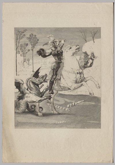 St. Georg und der Drache (3) von Claude Ferdinand Gaillard
