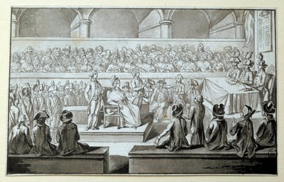 Königin von Frankreich Marie Antoinette vor dem Revolutionstribunal: Tage des 14., 15., 16. Oktober 1793 von Claude Francois Chauveau Lagarde