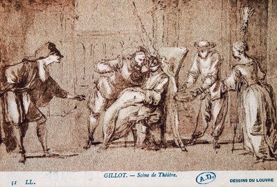 Theateraufführung von Claude Gillot