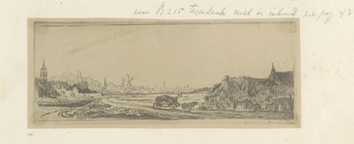 Landschaft mit einer Kutsche von Claude Henri Watelet