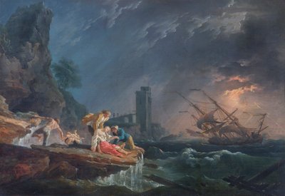 Ein Schiffswrack, ca. 1760-65 von Claude Joseph (after) Vernet