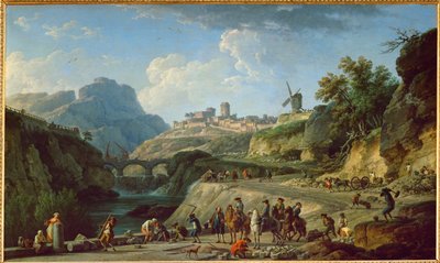 Der Bau einer wichtigen Handelsroute unter Ludwig XVI. von Claude Joseph Vernet