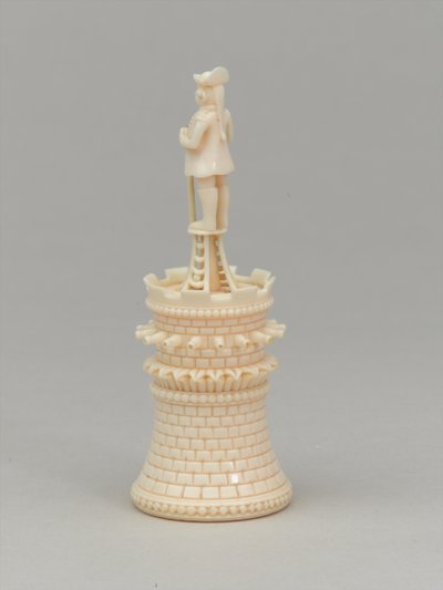 Weißer Turm, Schachfigur, Indien von Claude Lefebvre