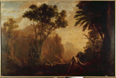 Landschaft mit St. Onuphrius von Claude Lorrain