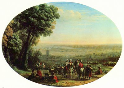 Belagerung von La Rochelle durch Ludwig XIII., 1628 von Claude Lorrain