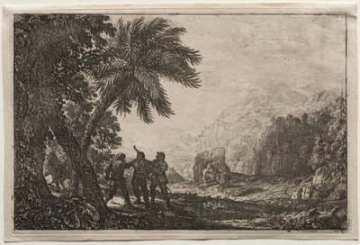 Landschaft mit Räubern von Claude Lorrain