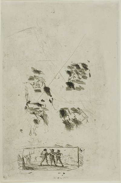Studie für eine Szene mit Briganten von Claude Lorrain