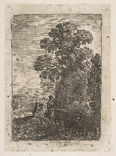 Der Hirte und die Schäferin, ca. 1630 von Claude Lorrain