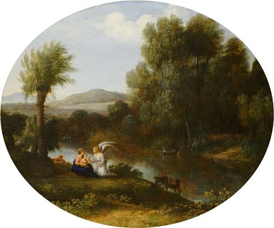 Die Rast auf der Flucht nach Ägypten von Claude Lorrain