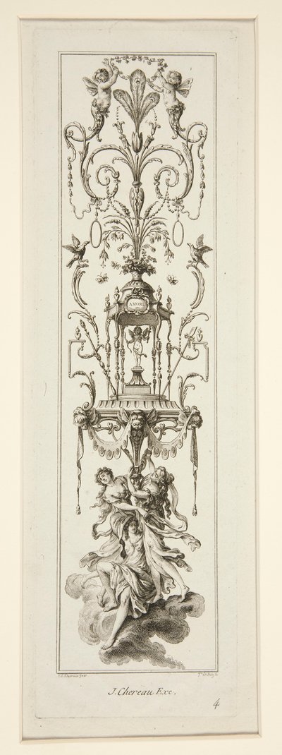 Titelseite und drei Blätter aus Cahier d von Claude Louis Desrais