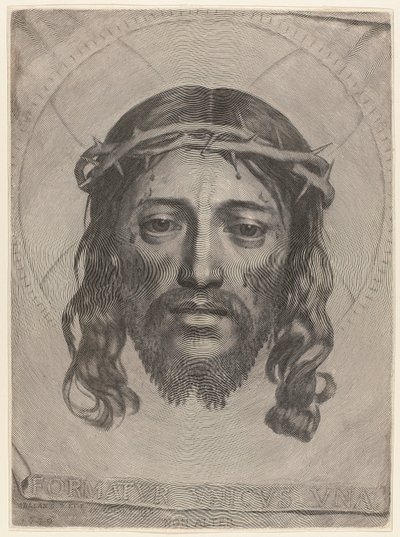 Gesicht Christi von Claude Mellan