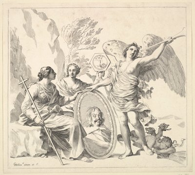 Louis-Emmanuel de Valois, Graf von Alais und Herzog von Angoulême, 17. Jahrhundert von Claude Mellan