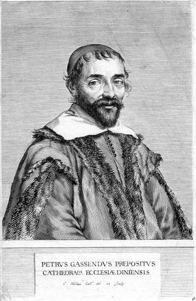 Pierre Gassendi, französischer Philosoph und Wissenschaftler, 17. Jahrhundert von Claude Mellan