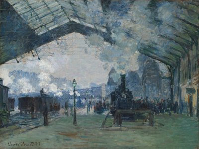 Ankunft des Normandie-Zuges, Gare Saint-Lazare von Claude Monet