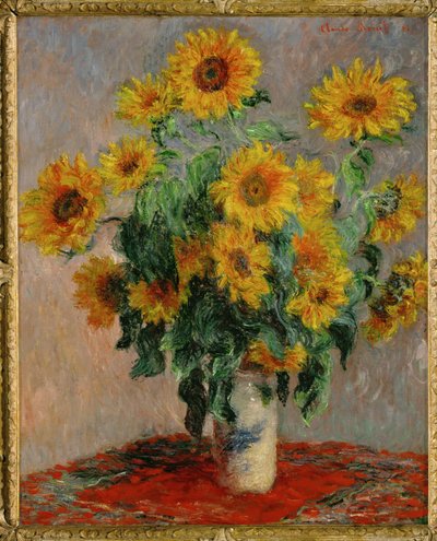 Sonnenblumenstrauß von Claude Monet