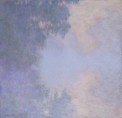 Zweig der Seine bei Giverny Nebel, 1897 von Claude Monet