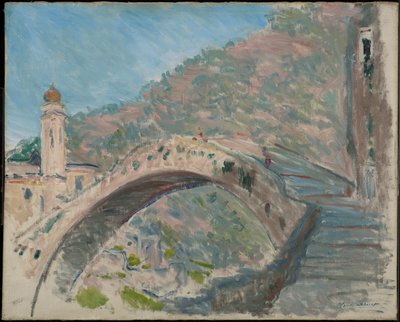 Brücke bei Dolceacqua von Claude Monet