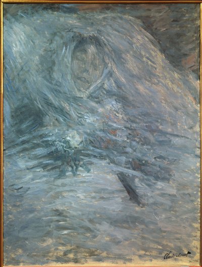 Camille auf ihrem Sterbebett (erste Frau des Künstlers) von Claude Monet