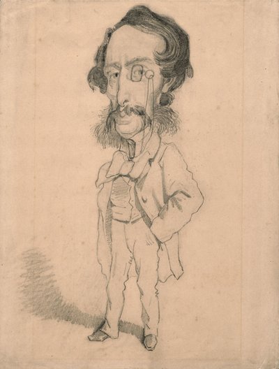 Karikatur von Mario Uchard, ca. 1858 von Claude Monet