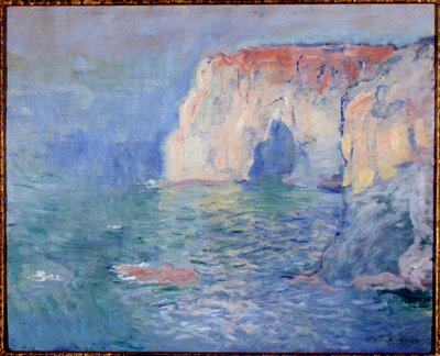 Etretat, die Manneporte, Reflexionen auf dem Wasser. Gemälde von Claude Monet (1840-1926) 1885 Paris, Musée d