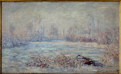 Frost in der Nähe von Vetheuil im Jahr 1880. Gemälde von Claude Monet von Claude Monet