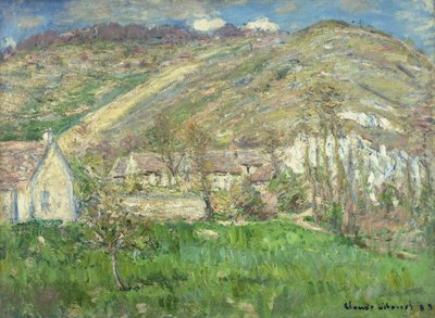 Hamlet in den Klippen bei Giverny von Claude Monet
