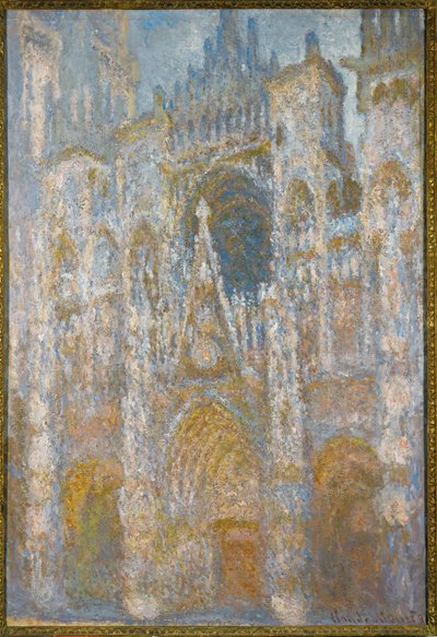 Die Kathedrale von Rouen, Morgenlicht, blaue Harmonie von Claude Monet