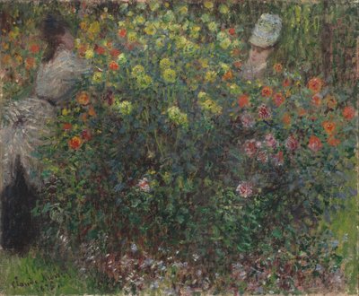 Damen in Blumen von Claude Monet