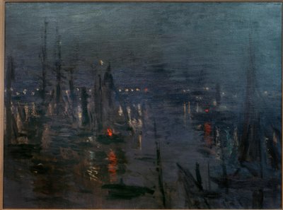 Der Hafen von Le Havre, Nachteffekt von Claude Monet