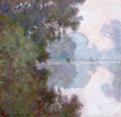 Morgen an der Seine, nahe Giverny, 1896 von Claude Monet