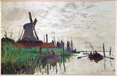 Mühle in Zaandam von Claude Monet