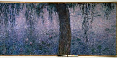 Seerosen, heller Morgen mit Weiden (Triptychon, rechter Teil) von Claude Monet