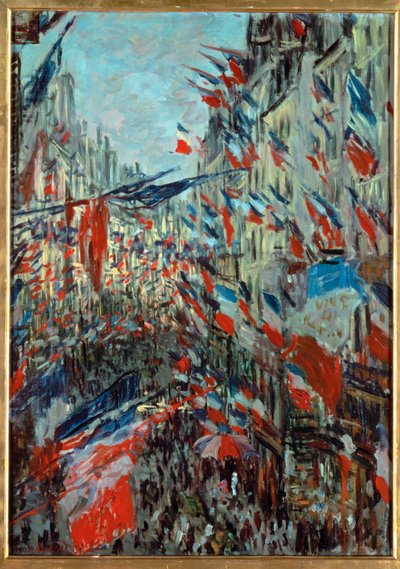 Paris, Rue St. Denis: Feier am 30. Juni von Claude Monet