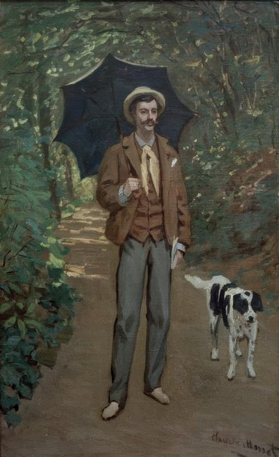 Porträt von Victor Jacquemont mit Sonnenschirm von Claude Monet