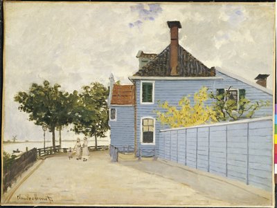Das blaue Haus, Zaandam von Claude Monet