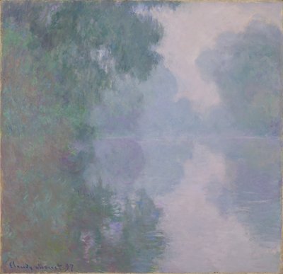 Die Seine in Giverny, Morgennebel, 1897 von Claude Monet