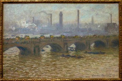 Waterloo Bridge, Grauer Himmel von Claude Monet