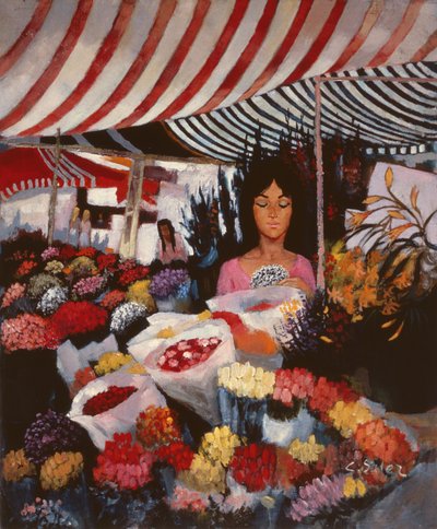 Die Blumenverkäuferin von Claude Salez