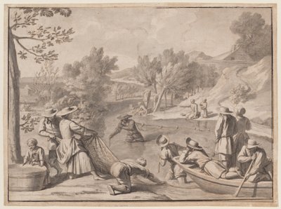 August: Angeln, um 1700 von Claude Simpol