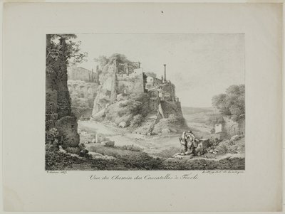 Blick auf die Straße von Cascatelles nach Tivoli von Claude Thienon