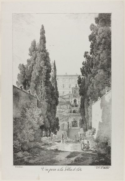 Blick auf die Villa d