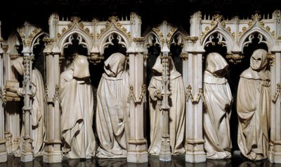 Die Büßer des Grabmals von Philipp dem Kühnen (1342-1404) Skulptur von Claus Sluter (1350-1406) 15. Jahrhundert. Dijon, Museum der Schönen Künste von Claus Sluter
