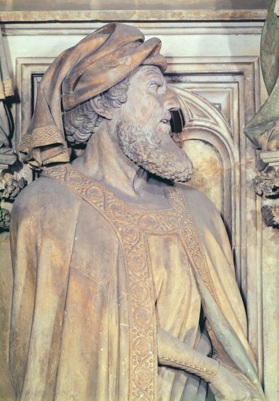Der Mosesbrunnen: Daniel (Detail) von Claus and Malouel, Jean Sluter