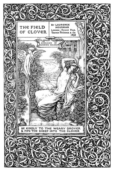 Titelseite zu The Field of Clover, 1899 von Clemence Housman